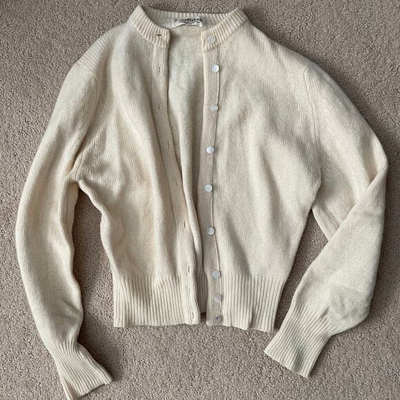 VTG vintage Dalton Virgin Cashmere Cardigan XS - Picture 1 of 3